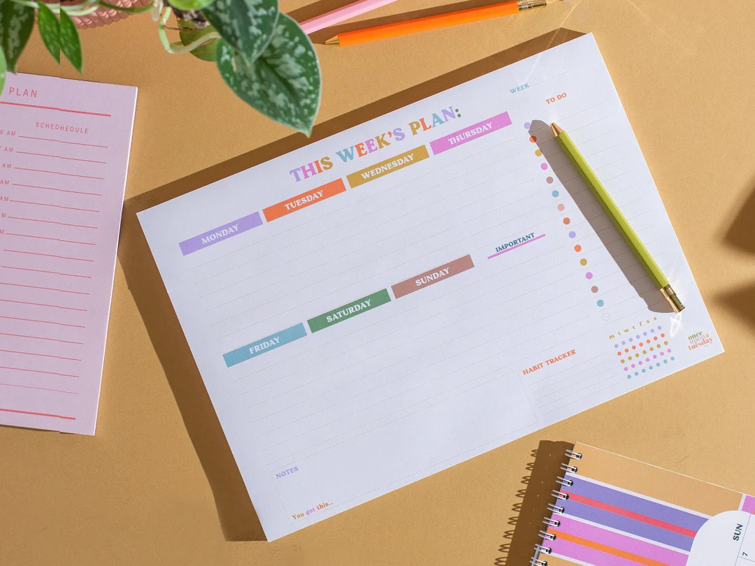A4 You Got This Weekly Planner Pad | Desk Planner with Habit Tracker | Weekly Notepad | Daily Pla... | Etsy (US)