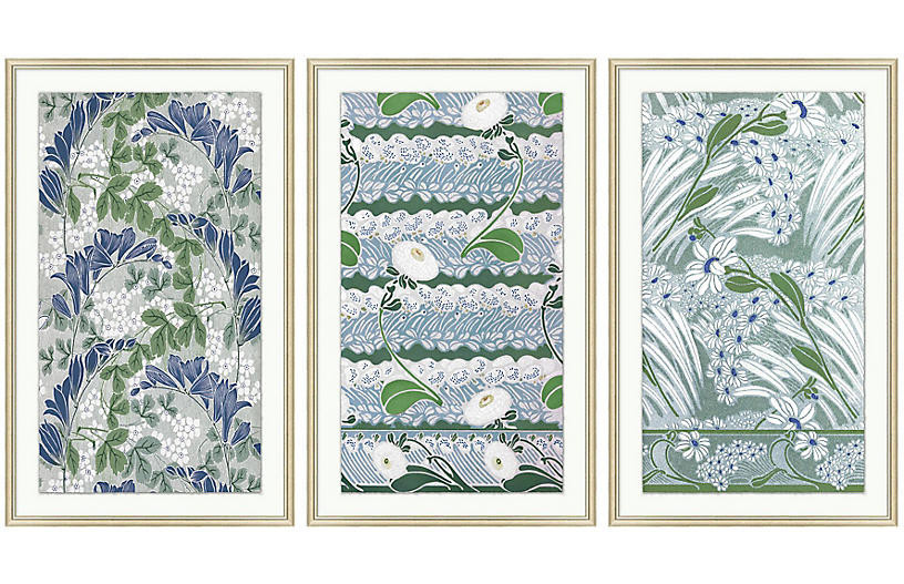 VIntage Pattern 1-3 Triptych | One Kings Lane