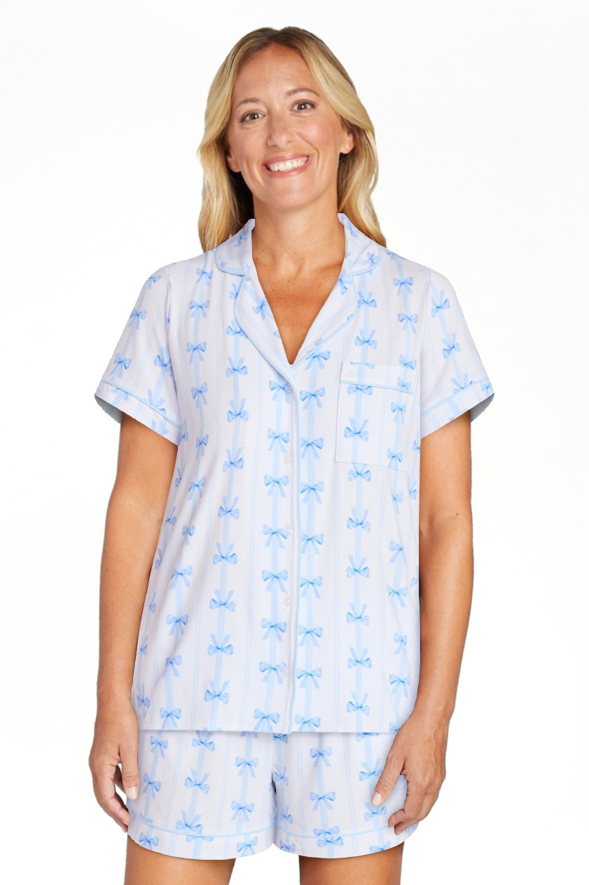 Joyspun Women’s Dreamy Soft Collection Bridal Knit Top and Shorts Pajama Set, 2-Piece, Sizes XS... | Walmart (US)