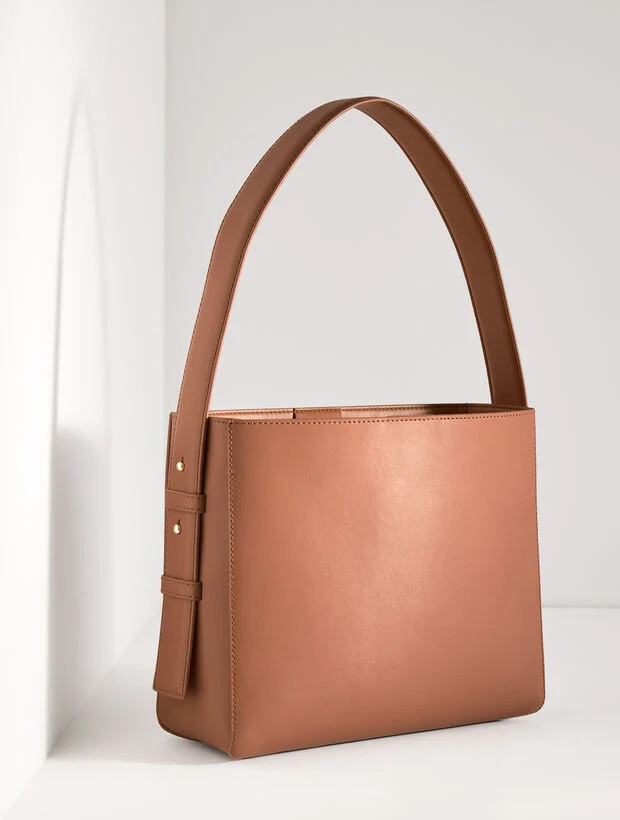 Nappa Leather Bucket Bag | Talbots