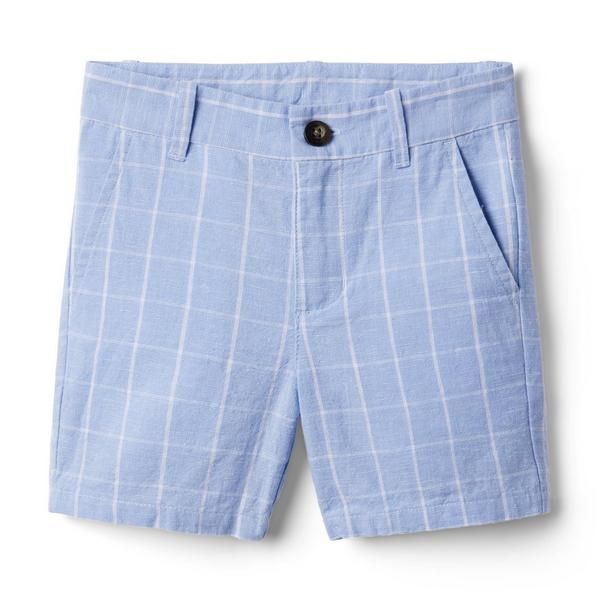 Tattersall Linen Short | Janie and Jack