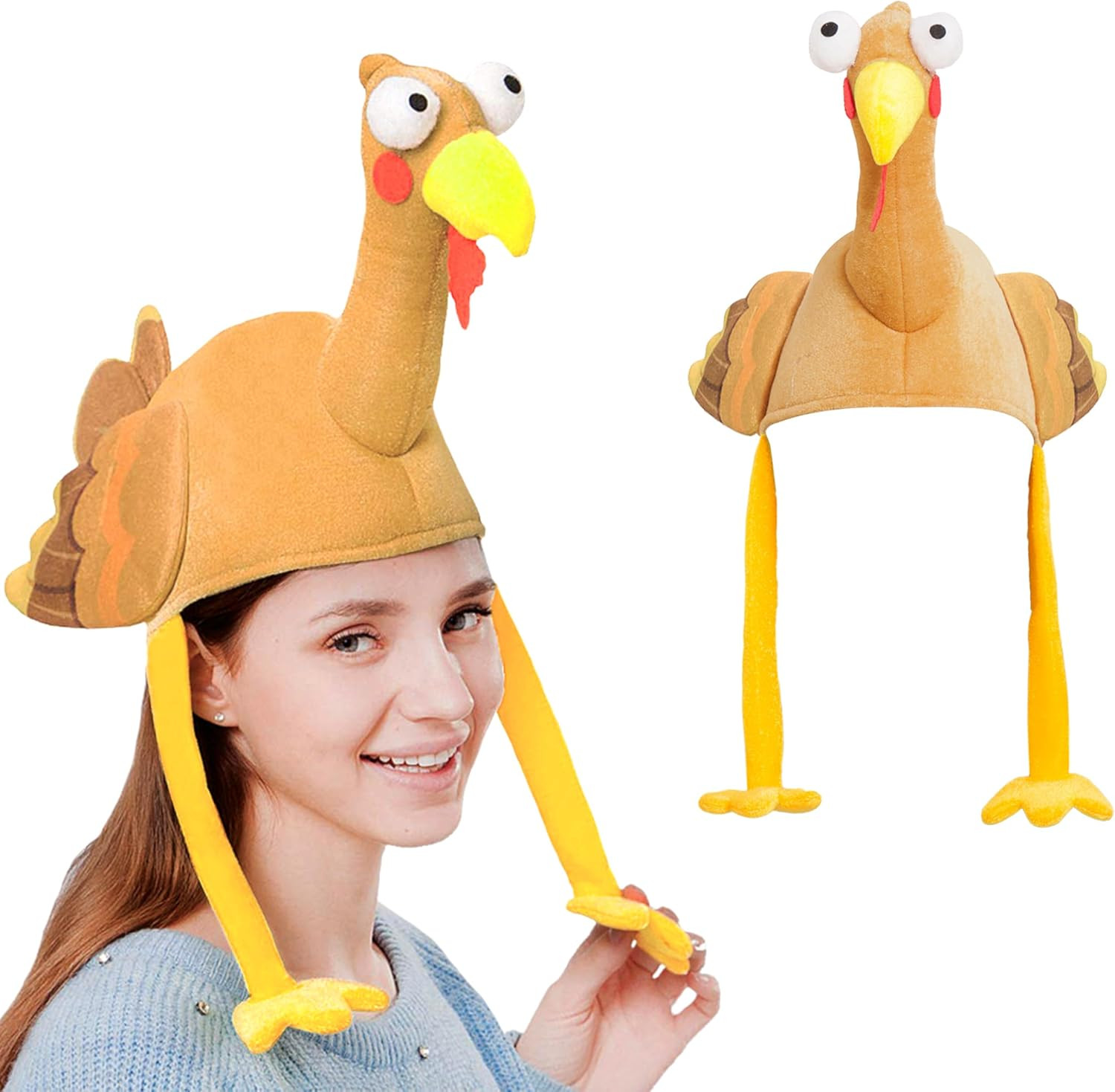 Spooktacular Creations Plush with Long Neck,Halloween Costume Dress Up Hats,Thanksgiving Party Fa... | Amazon (US)