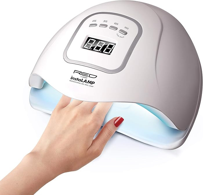 Red by Kiss instaLAMP Professional Gel Nail Lamp 45 UV LEDs with 4 Timers | Amazon (US)