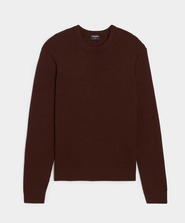 Merino Waffle Crewneck | Todd Snyder