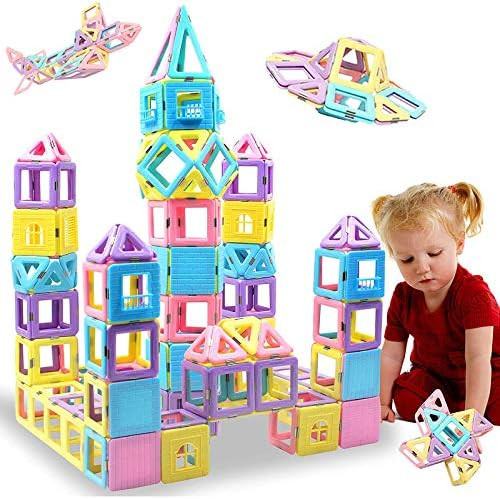 HLAOLA Magnetic Blocks 102PCS Upgrade Magnetic Building Blocks for Kids Magnetic Tiles 3D Magneti... | Amazon (US)