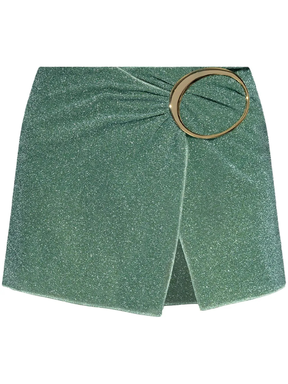 Oséree lurex-detail Wrap Mini Skirt  - Farfetch | Farfetch Global