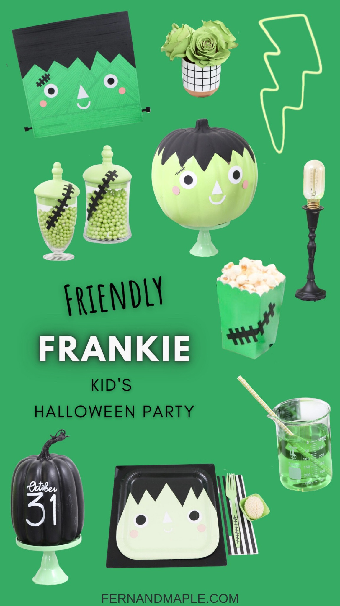 Throw a too cute to spook Frankenstein Halloween party! This cute Frankie Halloween party has bold green with modern black & white, with stitches and electrify to shock the kids! #kidshalloweenparties #halloweenpartyideas #toocutetospook #frankiehalloweenparty #frankensteinparty 

#LTKSeasonal #LTKparties #LTKHalloween