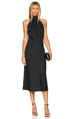 Lovers and Friends Raya Midi Dress in Black from Revolve.com | Revolve Clothing (Global)