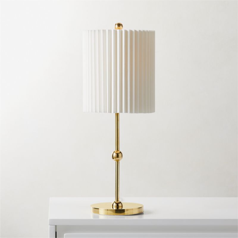 Marceau Boule Polished Brass Modern Table Lamp | CB2 | CB2