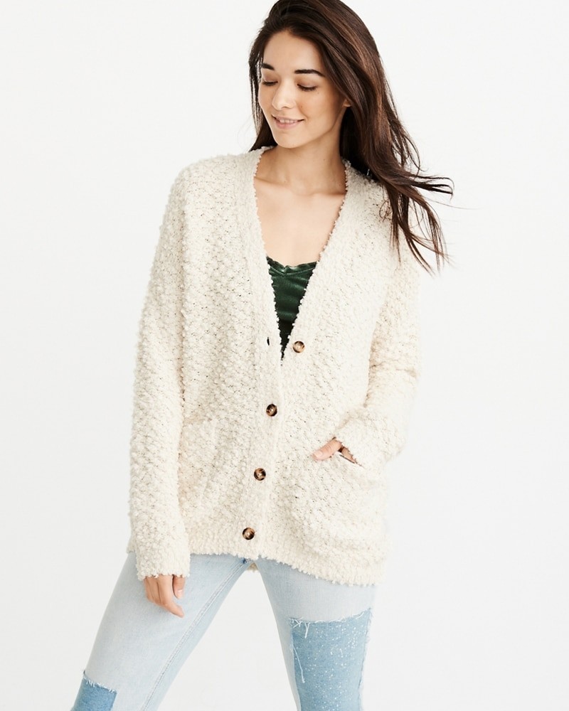 Boucle Cardigan | Abercrombie & Fitch US & UK
