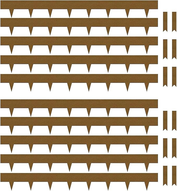 Worth Garden 10-Pack Corten Steel Landscape Lawn Edging - 5in H. (2.5" Above Ground + 2.5" Spikes... | Amazon (US)