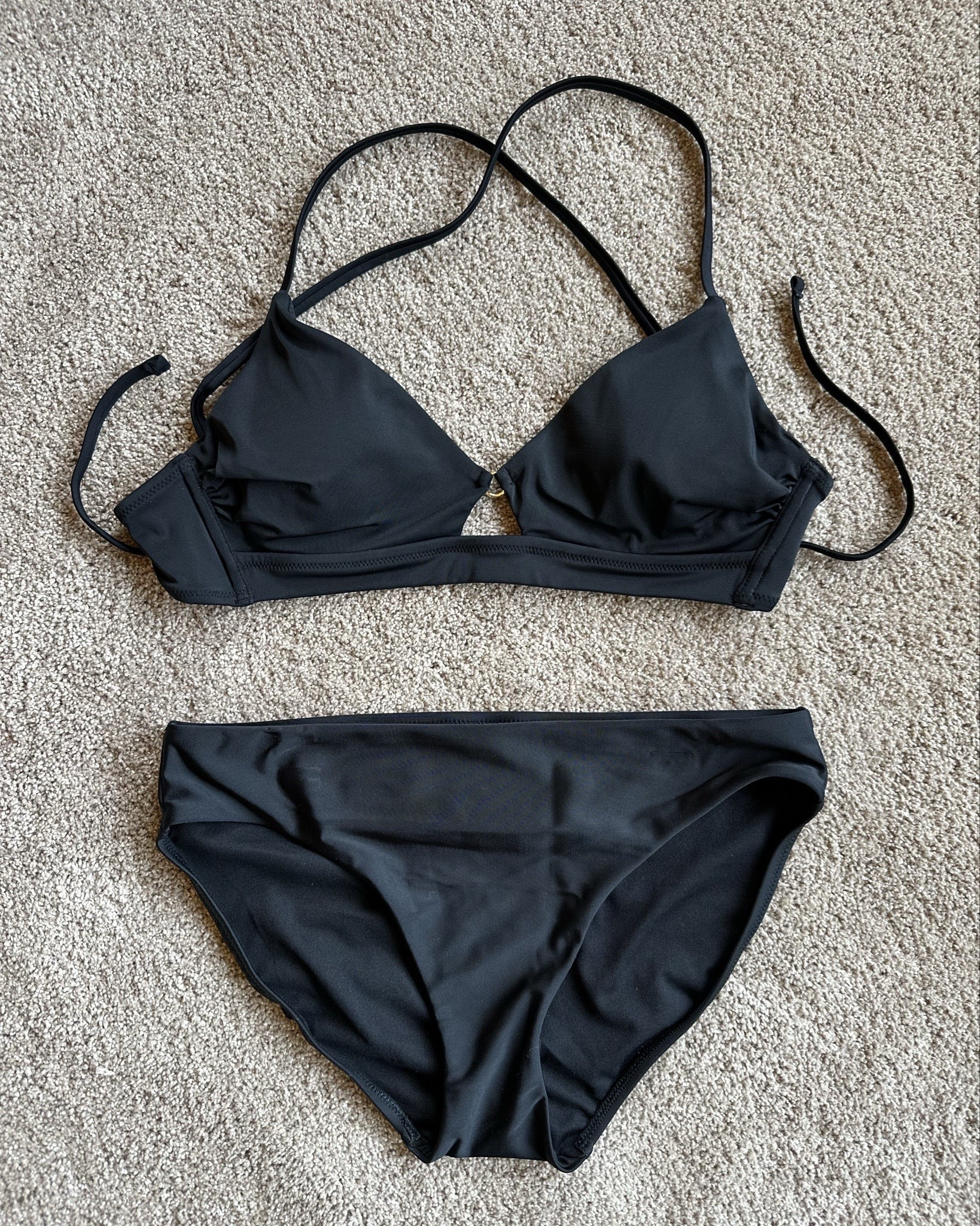 Any fun summer plans!??? ☀️😎
It is so hard for me to find a bathing suit that fits me just right and this one right here is Perfect!!! 🖤
Such a comfortable fit I could NOT pass this one up! And I just love the cute little gold ring in the center of the top!! ✨
Got myself some swim shorts for when I just need a little more coverage 😉 love them!!! 
#target #bathingsuit #bikini #summer #summervacation #vacation #swim #swimwear #like #comment #save #share #follow

#LTKTravel #LTKSeasonal #LTKSwim