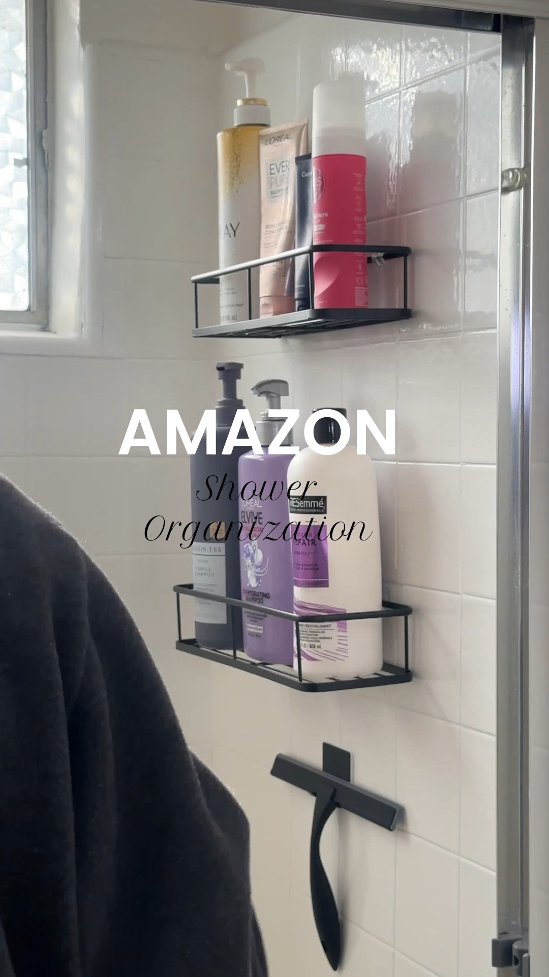 Affordable Amazon shower organization! I got these sturdy shelves and black squeegee that work so well and look cute! 

#amazonfinds #bathroomorganization #organization #showershelves #amazonmusthaves #amazonhome

#LTKHome
