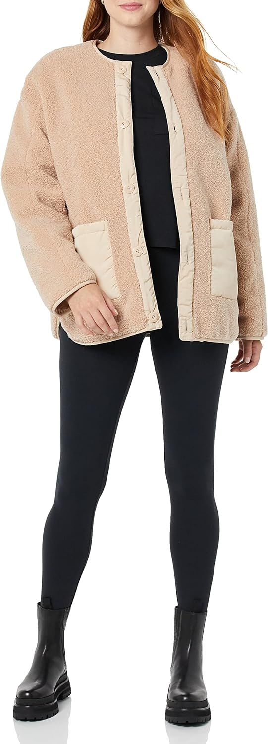 Amazon.com: Daily Ritual Women's Fashion Quilted Liner, Taupe, X-Small : Clothing, Shoes & Jewelr... | Amazon (US)