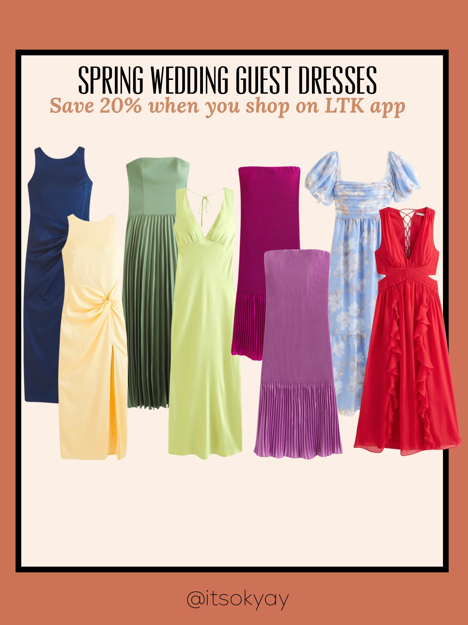 20% off with code AFLTK 3/8-3/11 
Wedding guest dresses
Spring dresses
Abercrombie sale 