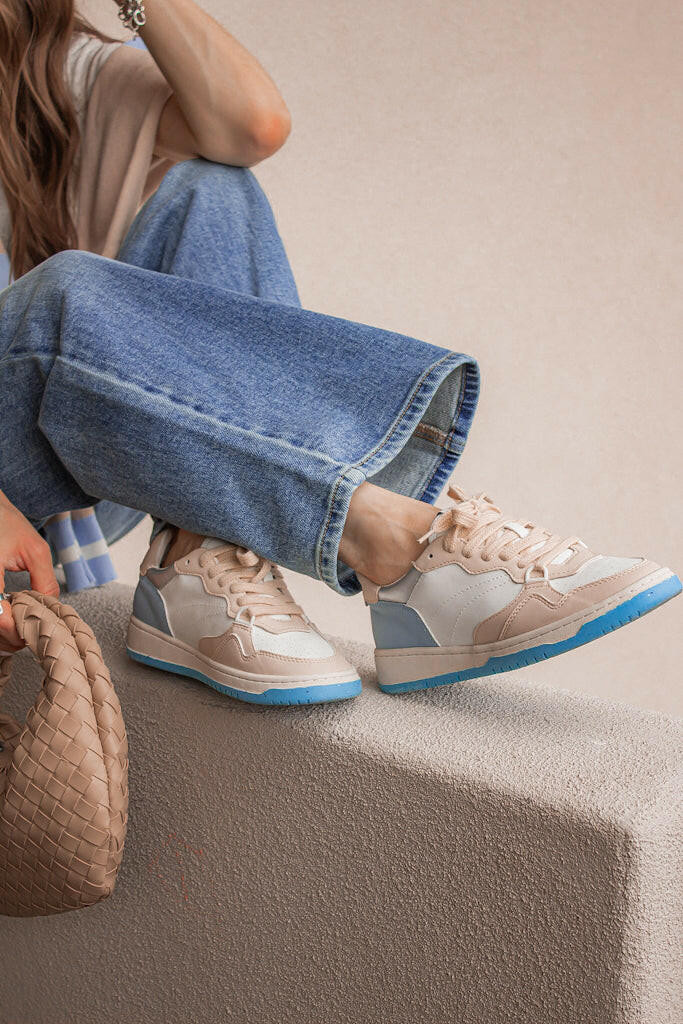 Color Block Sneakers in Coastal Stride Design | Krush Kandy