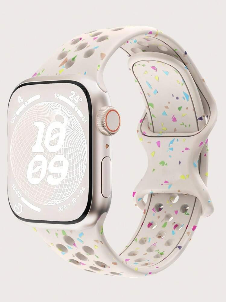 Breathable Sport Band Compatible With Apple Watch Band 38mm 40mm 41mm 42mm 44mm 45mm 49mm For Women Men, Plastic Soft Silicone Colorful Dot Hole Compatible With Apple Watch Strap Compatible With IWatch Series 11 10 9 8 7 6 5 4 3 2 1 SE Ultra 3 2 1 | SHEIN