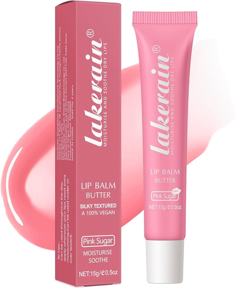 Moisturizing Lip Balm Butter for Dry Cracked Lips,Day/Night Hydrating Lip Mask, Ultra-Nourishing ... | Amazon (US)