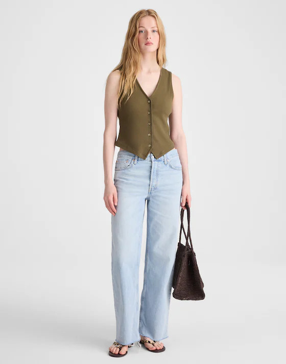Ribbed V-Neck Vest | Madewell