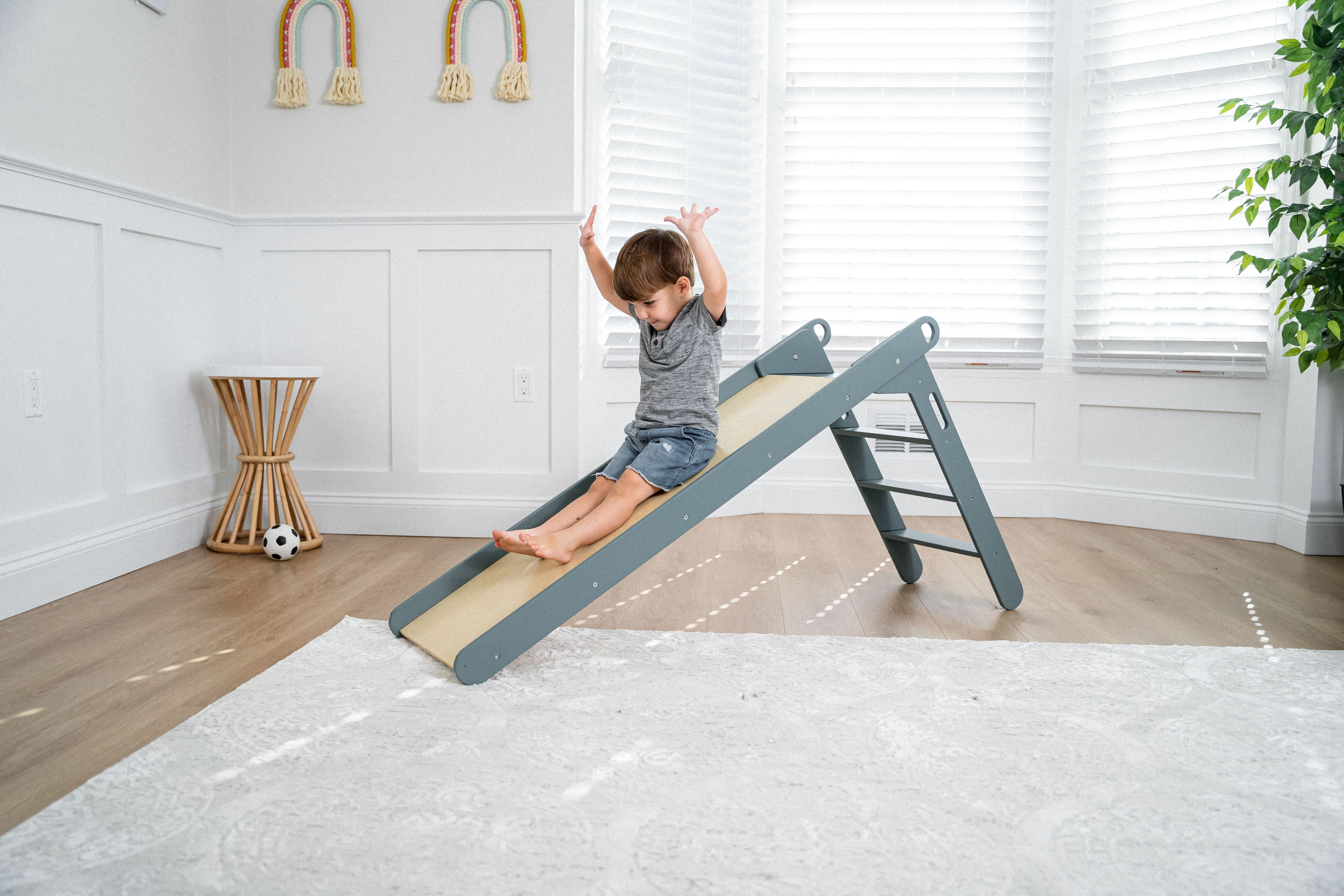 Holland Wooden Folding Slide for Toddlers & Kids | Avenlur | Avenlur