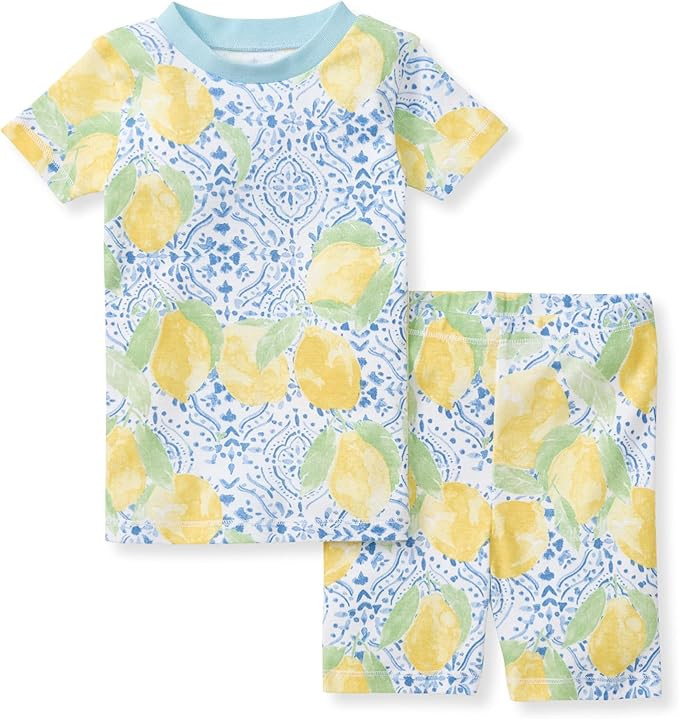Burt's Bees Baby Baby Girls' Pajamas, Tee and Short 2-Piece Pj Set | Amazon (US)