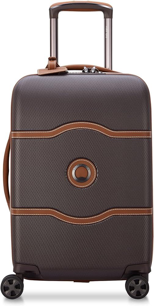 DELSEY Paris Chatelet Air 2.0 Hardside Luggage with Spinner Wheels, Chocolate Brown, Carry-on 19 ... | Amazon (US)