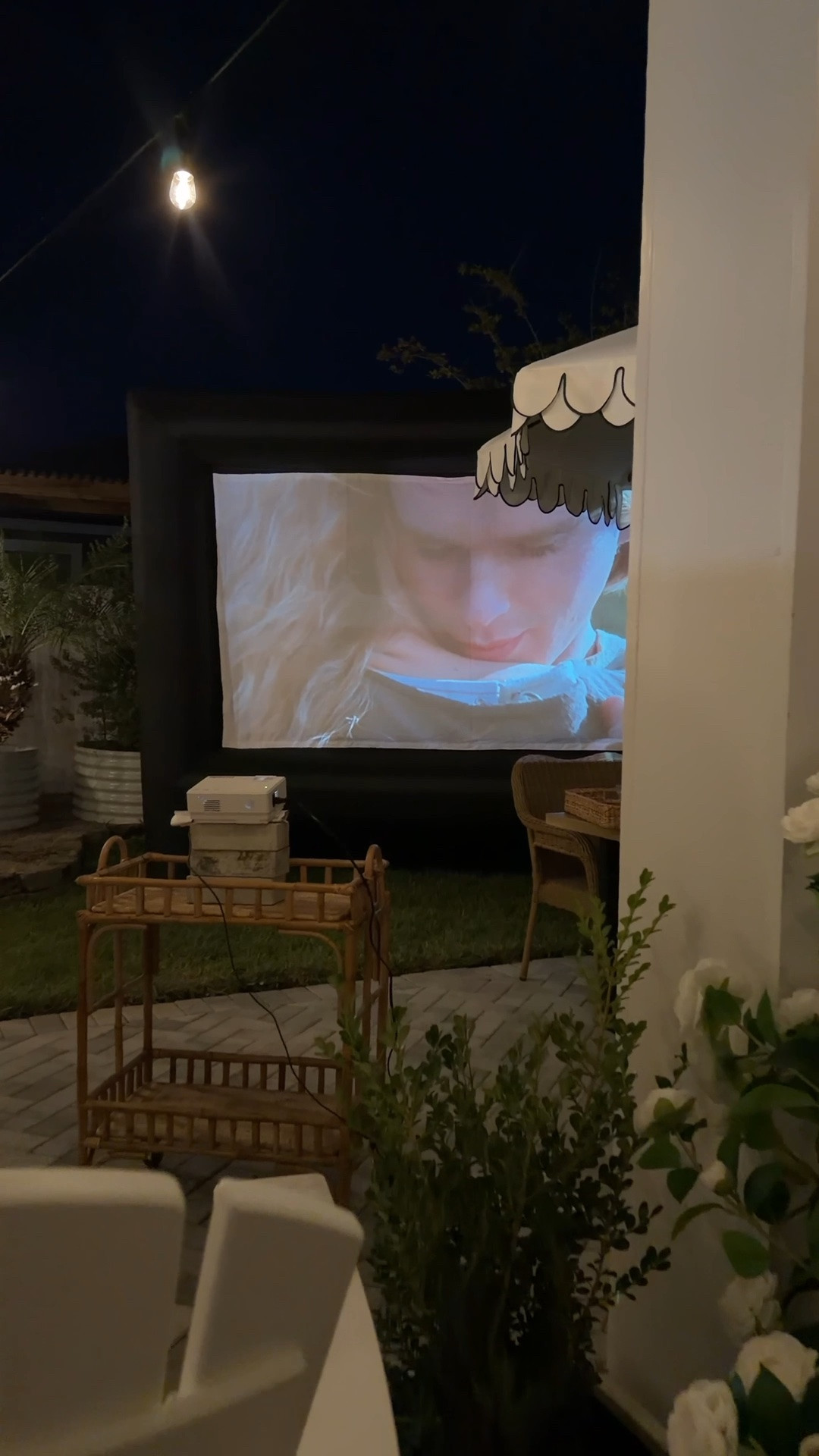 Projector and screen we have 🎥
