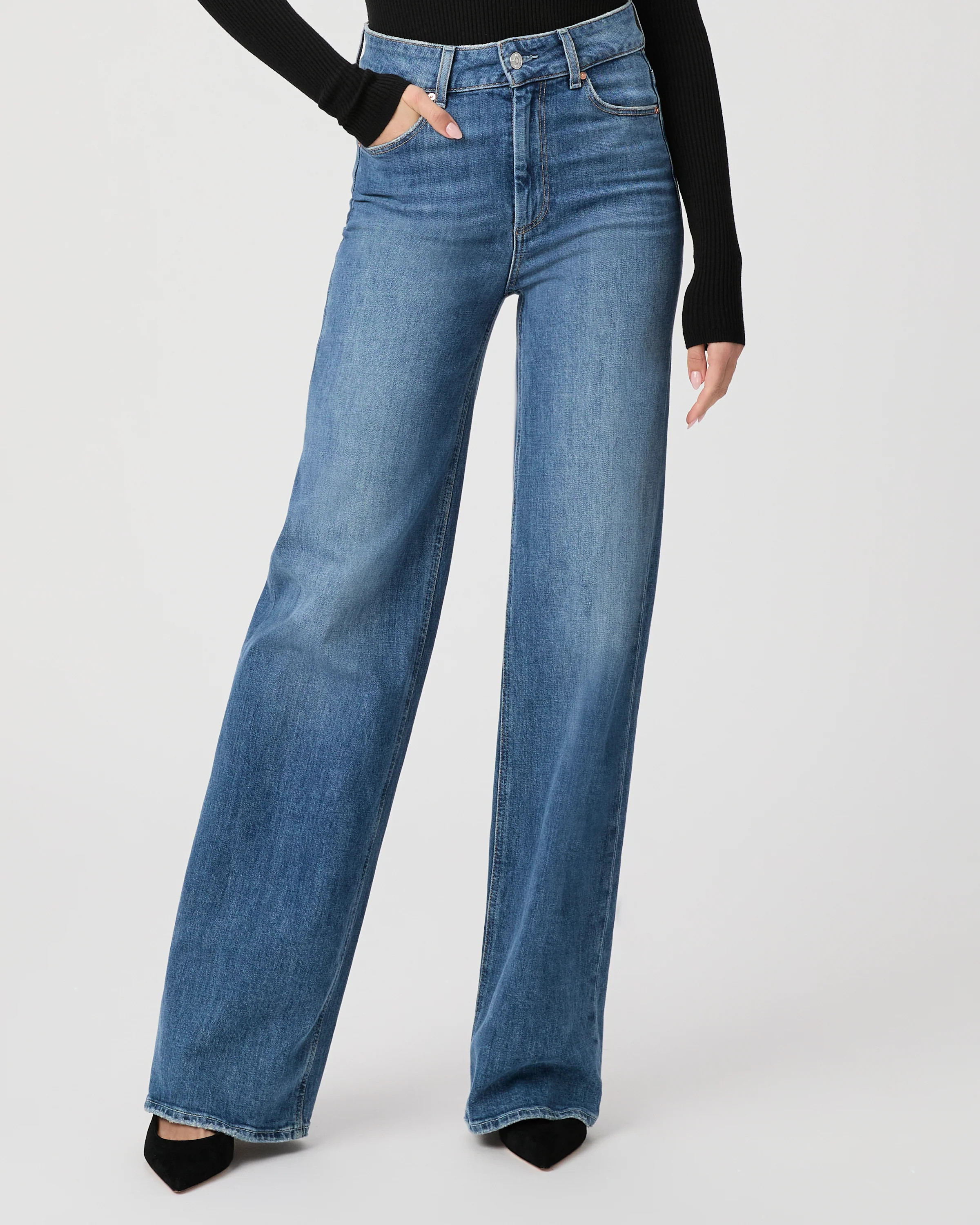 Sasha Wide Leg Jean | Paige