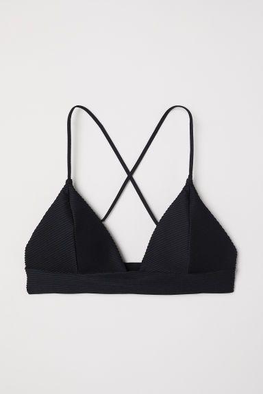 H & M - Triangle Bikini Top - Black | H&M (US + CA)