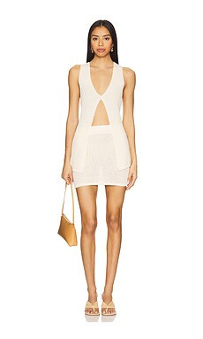 ALL THE WAYS Daena Mini Skirt Set in Natural from Revolve.com | Revolve Clothing (Global)