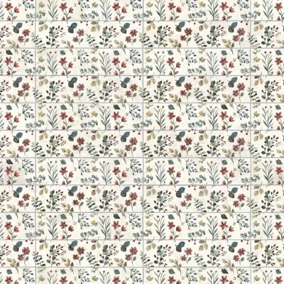Garden 3" x 10" Porcelain Floral Wall & Floor Tile | Perigold