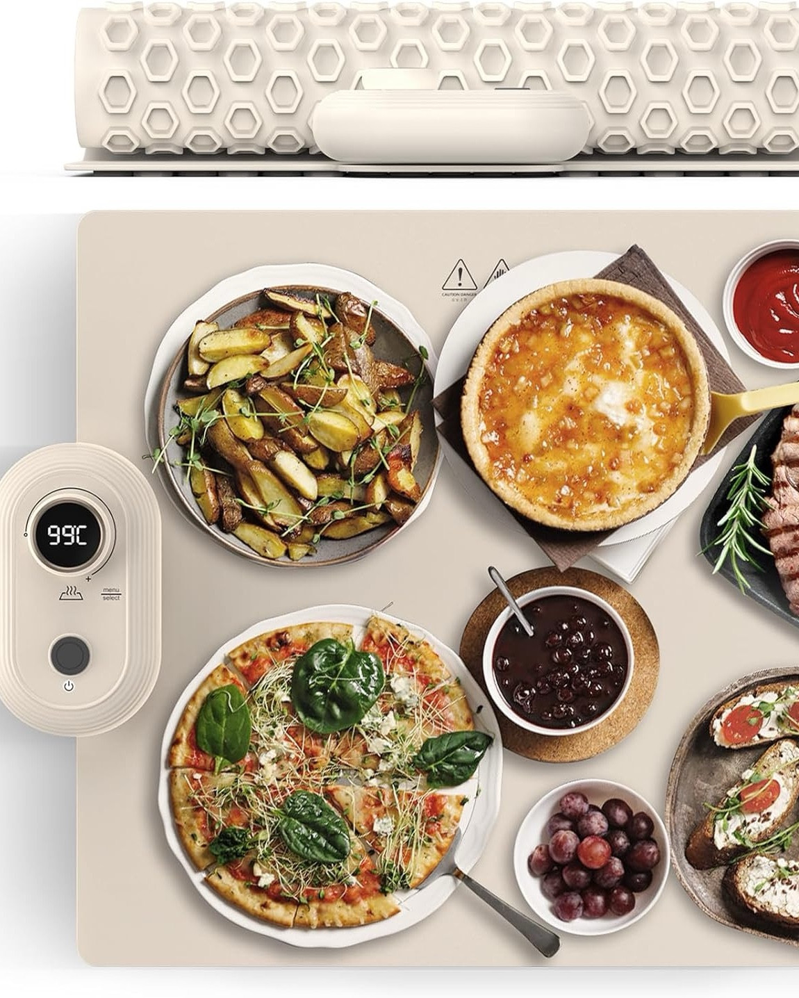 Portable food warming heating mat! Genius for family dinners!

#LTKFamily #LTKFindsUnder100 #LTKHome