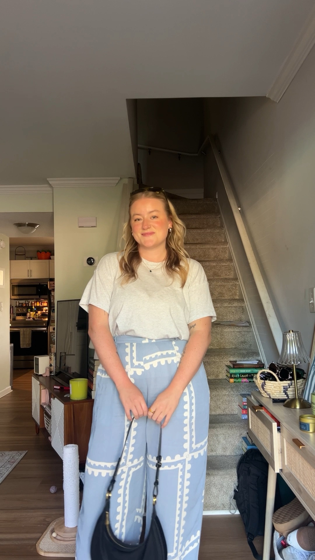 ootd, casual outfit inspo, casual workwear, summer outfits, midsize style, Steve Madden flats, I-sea sunglasses 

#LTKFindsUnder100 #LTKShoeCrush #LTKMidsize