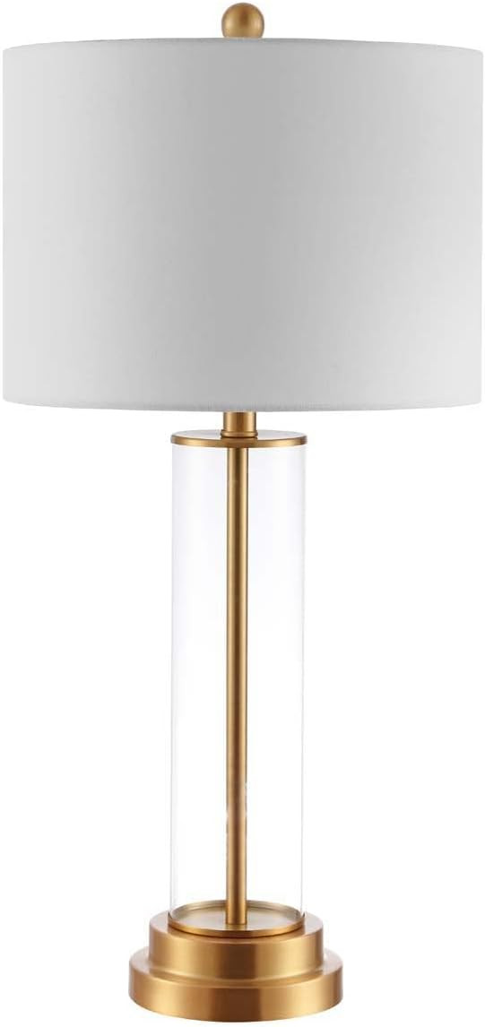 SAFAVIEH Lighting Collection Cassian Modern Contemporary Farmhouse Glass 26-inch Bedroom Living R... | Amazon (US)