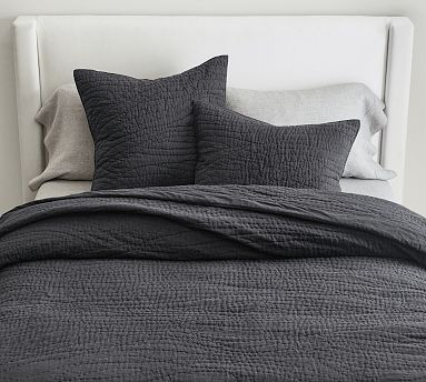 Belgian Flax Linen Handcrafted Quilt | Pottery Barn (US)