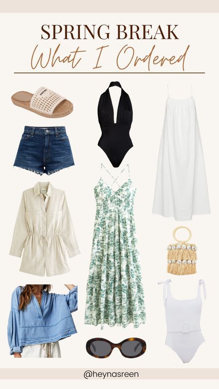 What I ordered for spring break! So excited to wear these spring transitional pieces.

#LTKstyletip #LTKtravel #LTKswim