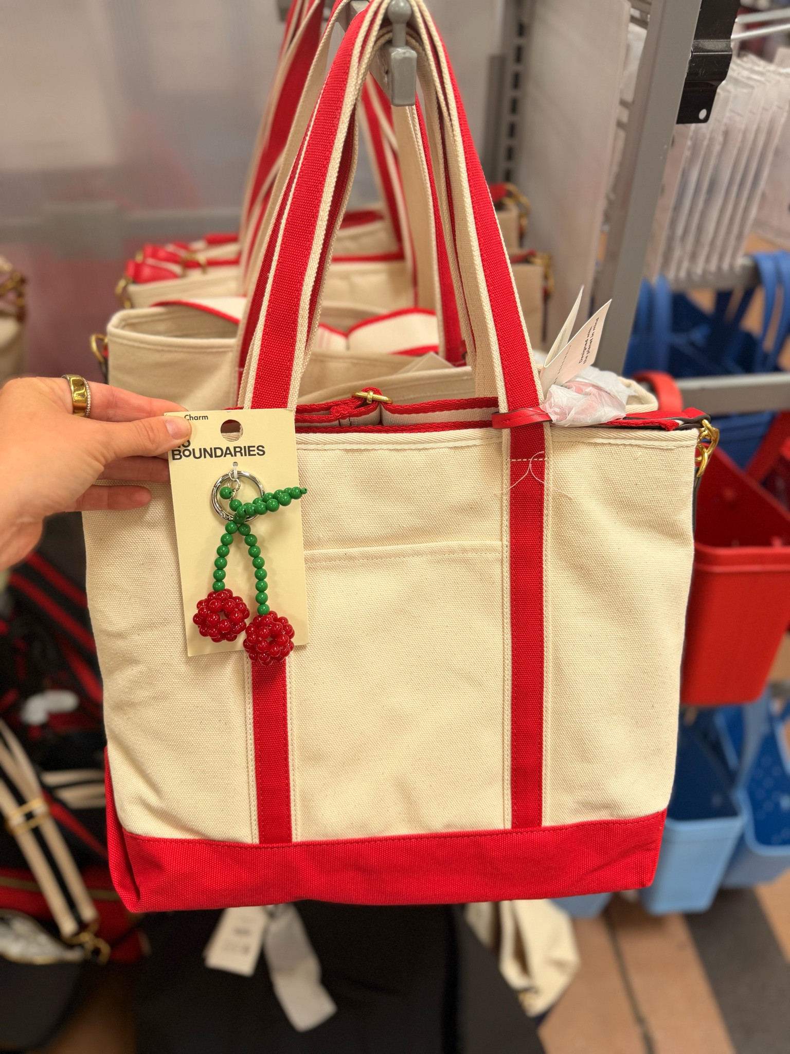 Obsessed with this classic canvas tote moment ❤️ the red trim is giving summer coastal + everyday chic. Paired it with the cutest cherry bag charm for a fun pop 🍒 Perfect for errands, pool days, or throwing all the mom-life essentials in and go.

Linked for you 🛍️

#LTKFinds #walmartfinds #MomLifeEssentials #SummerStyle #EverydayChic

#LTKMothersDay