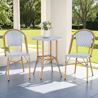 2-Person Patio Furniture Set with Round Table | Wayfair North America