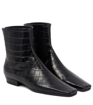 Botines de piel grabada | Mytheresa (INTL)
