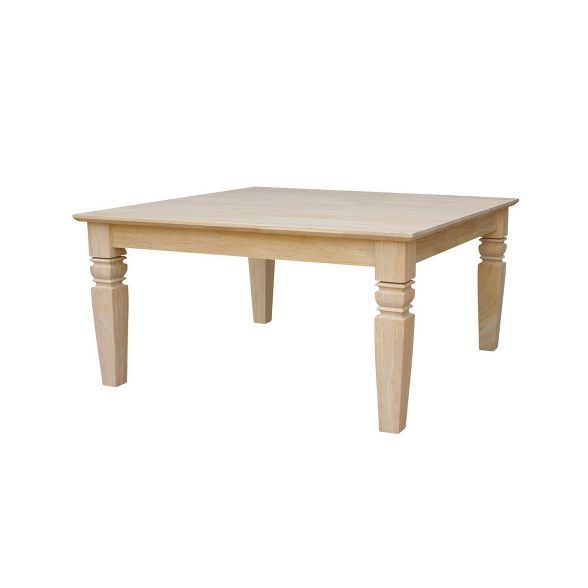 Java Square Coffee Table Wood/Tan - International Concepts | Target