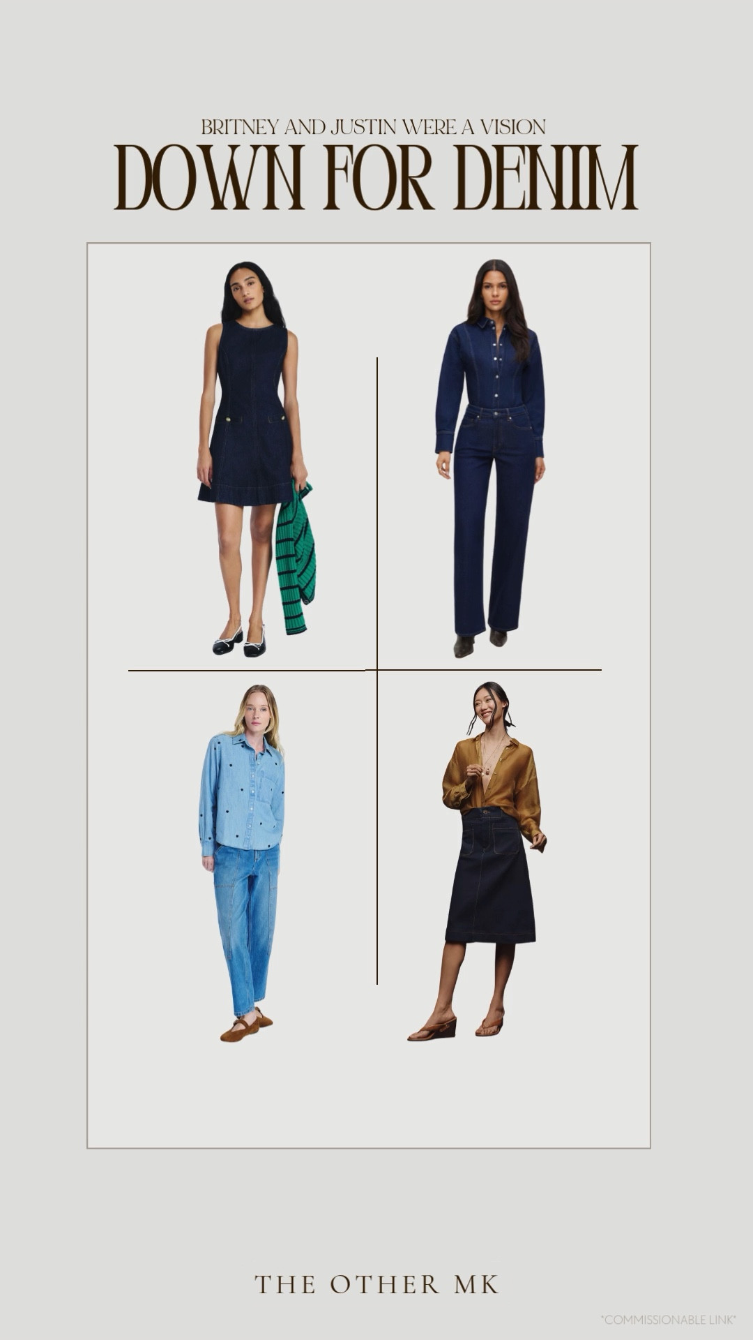 Denim, denim looks, midsize denim, denim outfit, denim shirt, button down shirt, denim skirt, jumpsuit, mini dress, affordable fashion, trending

#LTKootd #LTKSeasonal #LTKMidsize