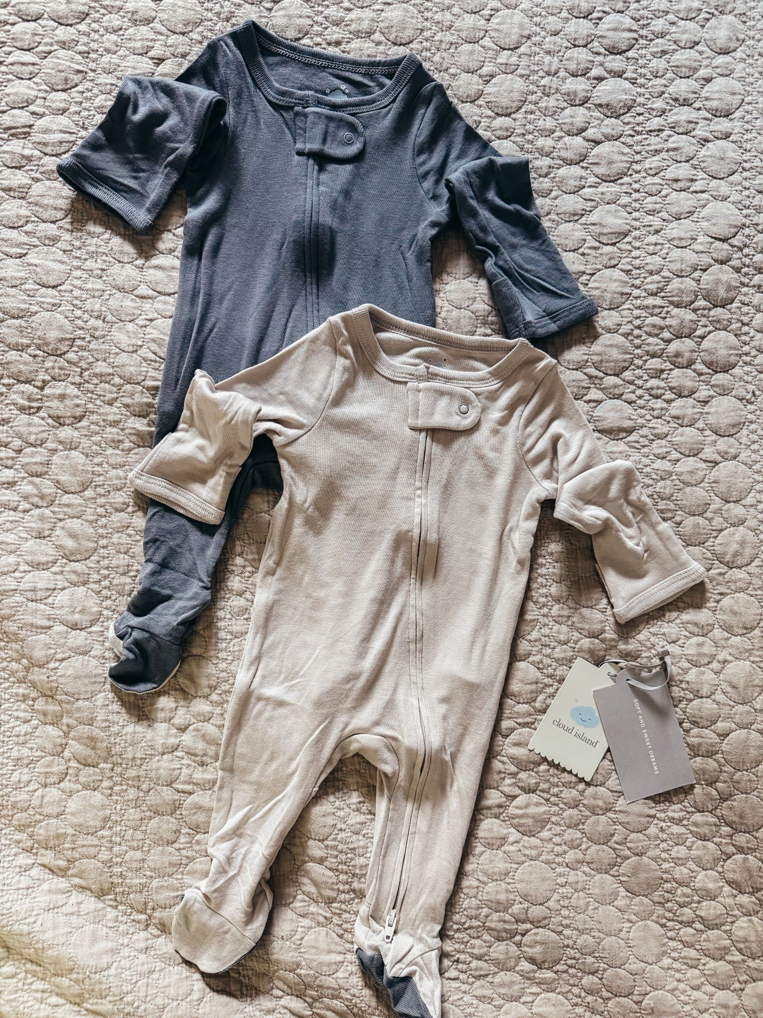 These are the best bamboo like onesies but for a fraction of the price of Kyte Baby. Double zippers, hand covers, so soft. Two for $15!!!

#LTKKids #LTKBaby #LTKFindsUnder50