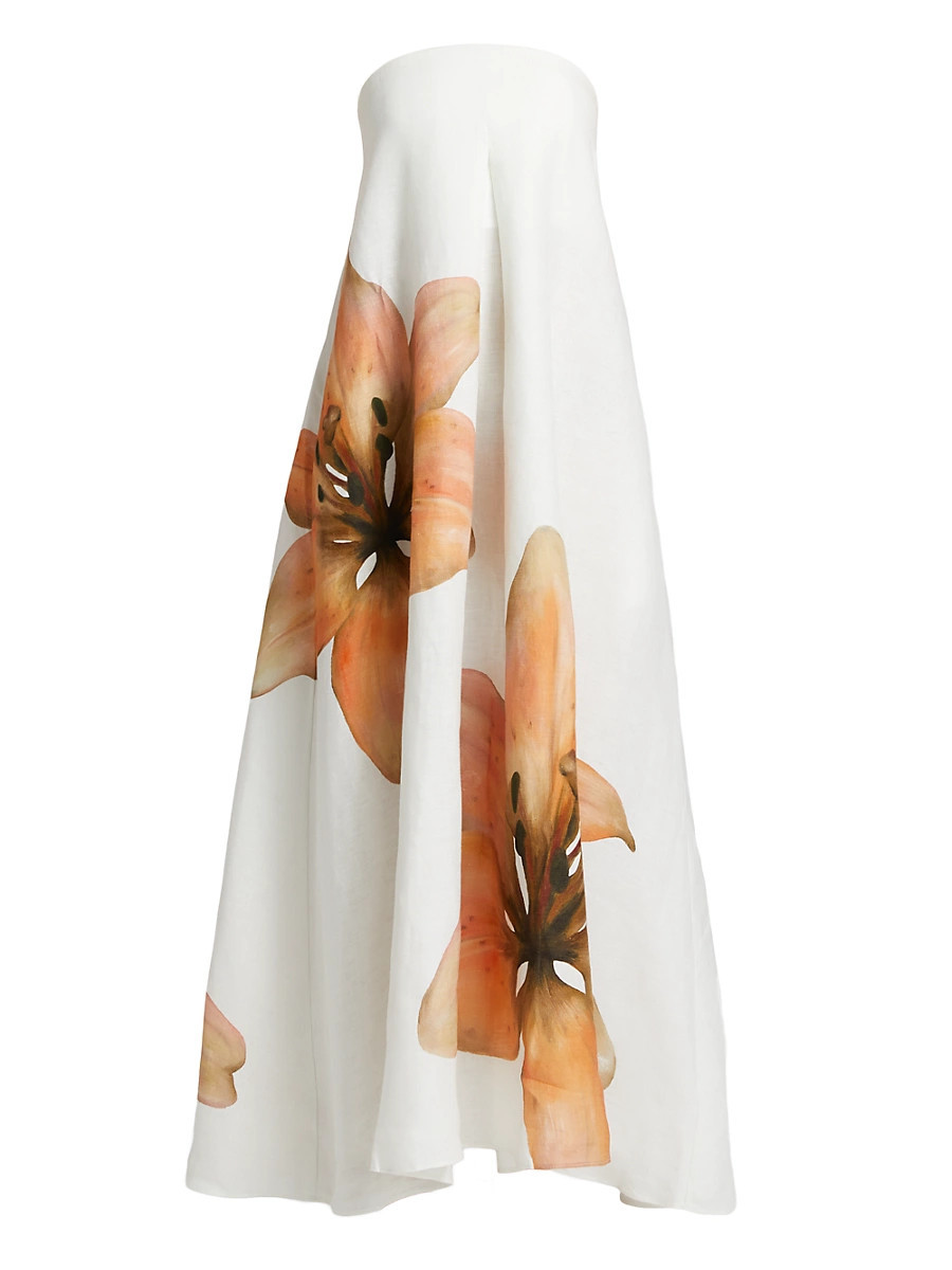 Women's Parisa Floral Maxi Dress - Tiger Lily - Size 12 | Saks Fifth Avenue