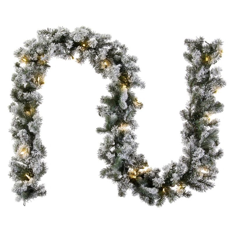 Ardrie 108'' in. Lighted Faux Pine Garland | Wayfair North America
