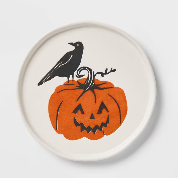 6" Stoneware Pumpkin Appetizer Plate - Threshold™ | Target
