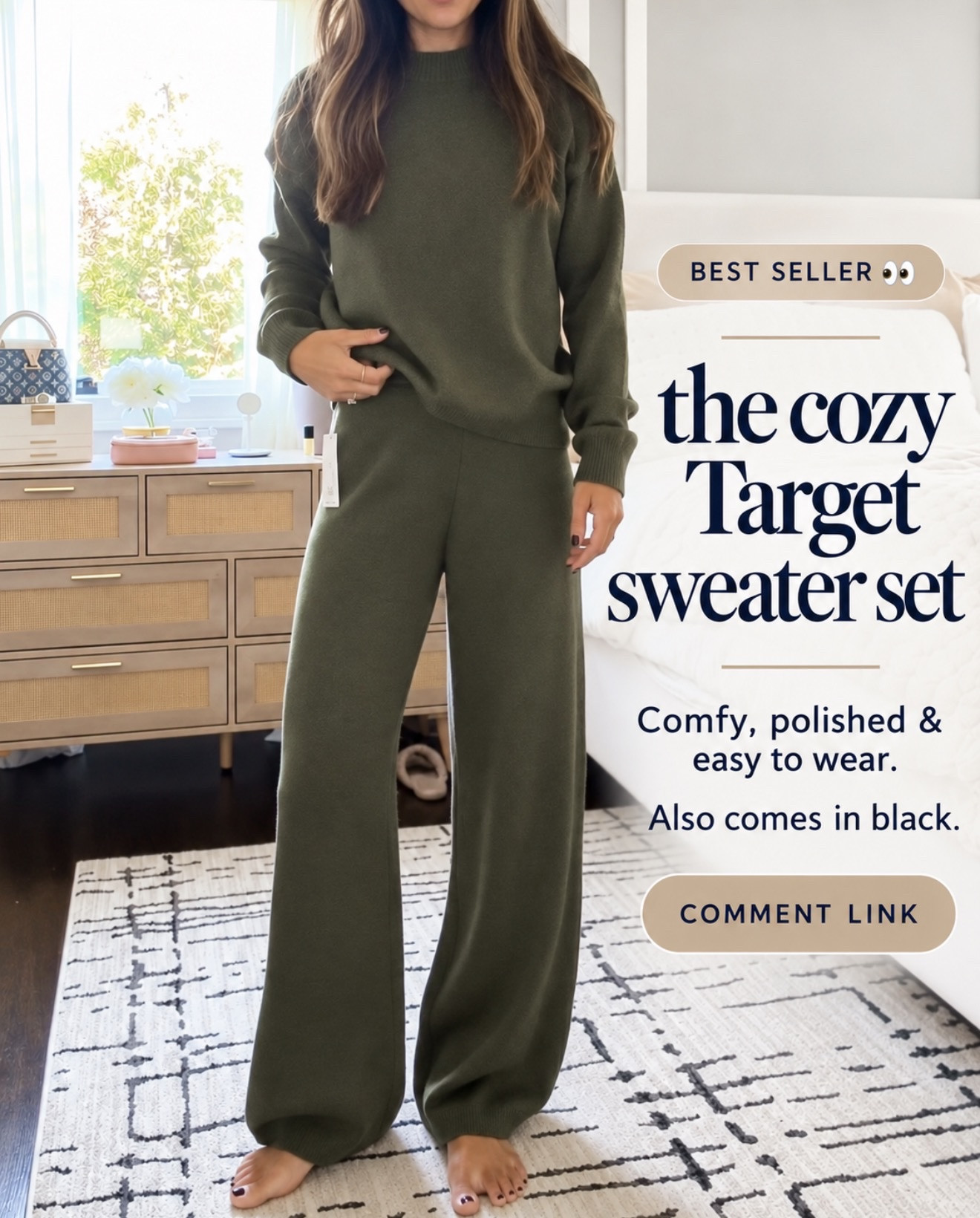 This cozy Target sweater set looks so polished, and it also comes in black! 
💬Comment LINK and I’ll send it your way

#LTKSeasonal #LTKmomlife #LTKootd