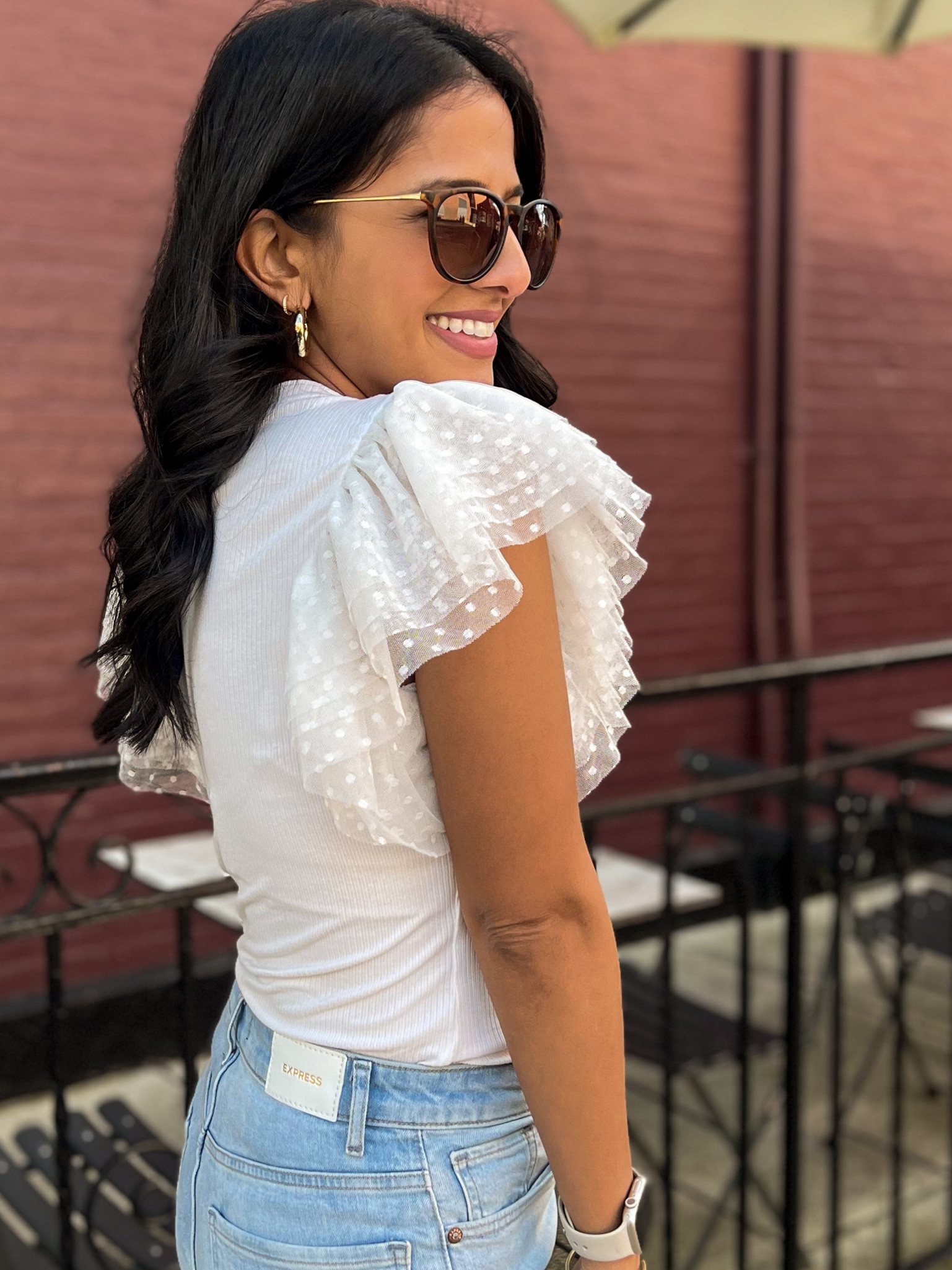 ruffle sleeves, ruffle top, Amazon fashion, affordable fashion, women’s blouse

#LTKfindsunder50 #LTKsalealert #LTKstyletip