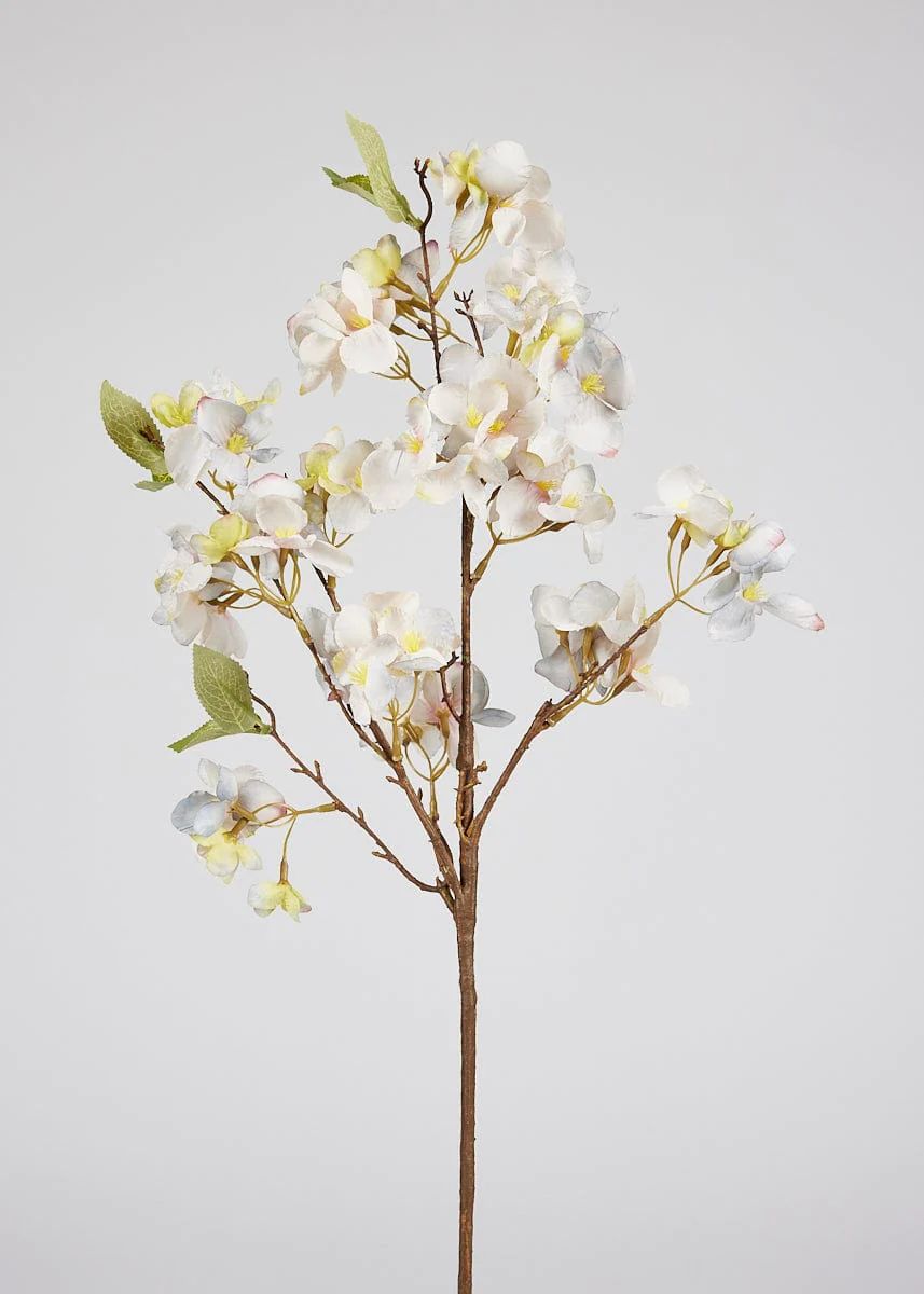 Blue Faux Apple Blossom Branch | Shop Floral Branches at Afloral.com | Afloral