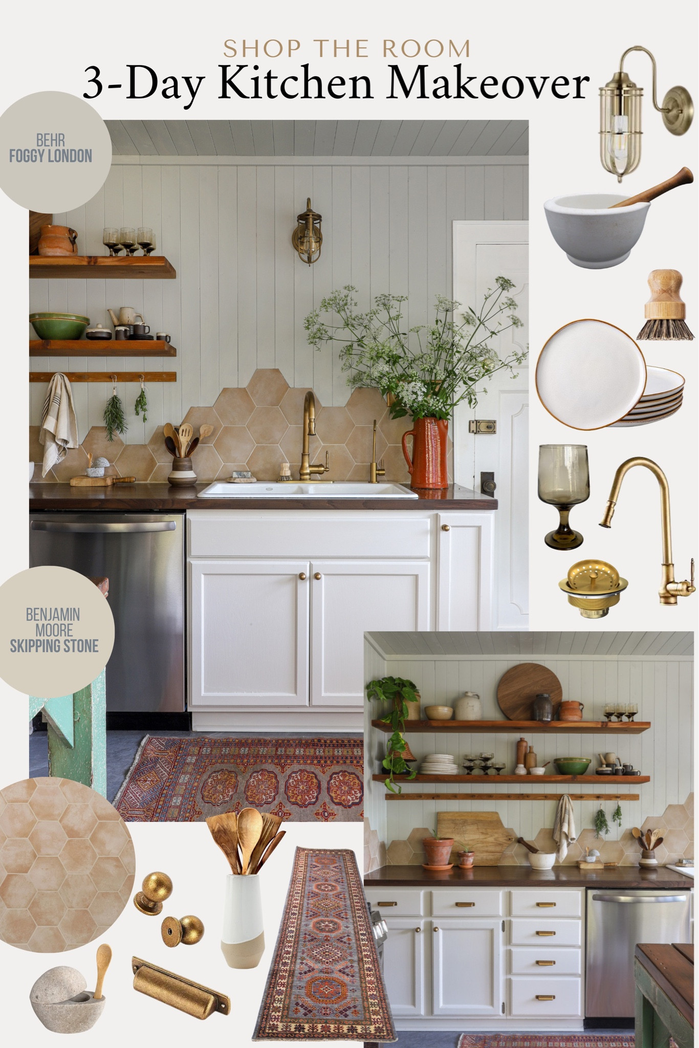 Read about the full 3-day kitchen makeover on ispydiy.com. 

#kitchenmakeover #roommakeover #kitchen

#LTKhome