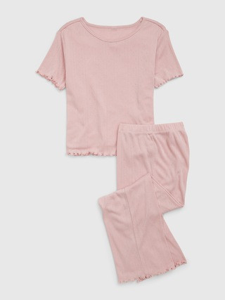 Kids 100% Recycled Pointelle PJ Set | Gap (US)